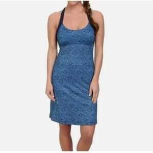 Patagonia Morning Glory Dress, Navy Blue Diamante | Size Medium